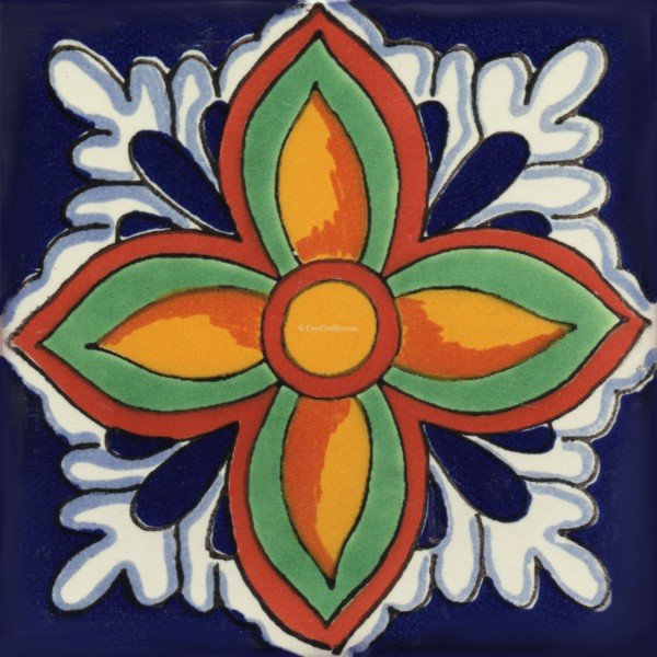 Mexican Talavera Tile Firenze - SALE 4X4"